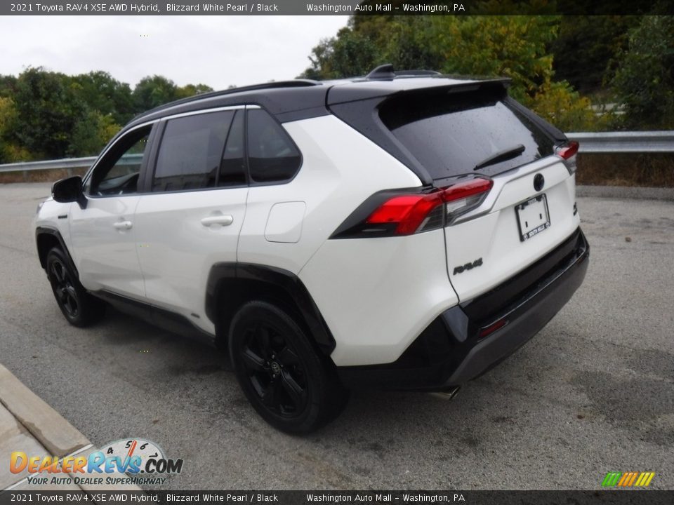 2021 Toyota RAV4 XSE AWD Hybrid Blizzard White Pearl / Black Photo #9
