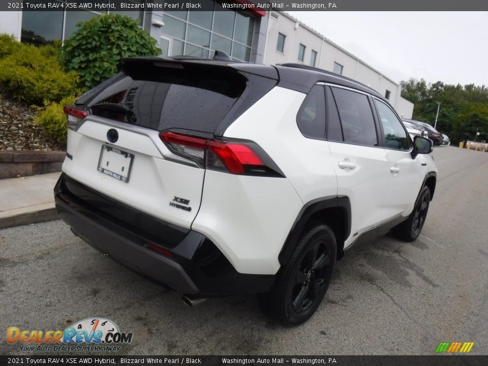 2021 Toyota RAV4 XSE AWD Hybrid Blizzard White Pearl / Black Photo #11