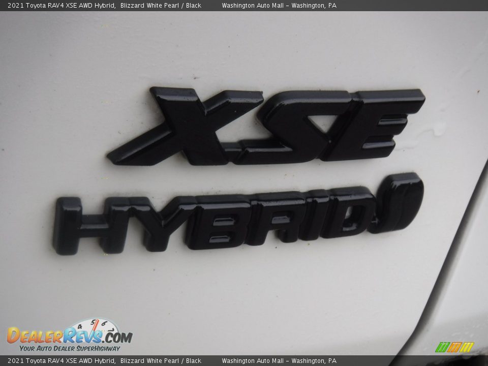 2021 Toyota RAV4 XSE AWD Hybrid Blizzard White Pearl / Black Photo #12