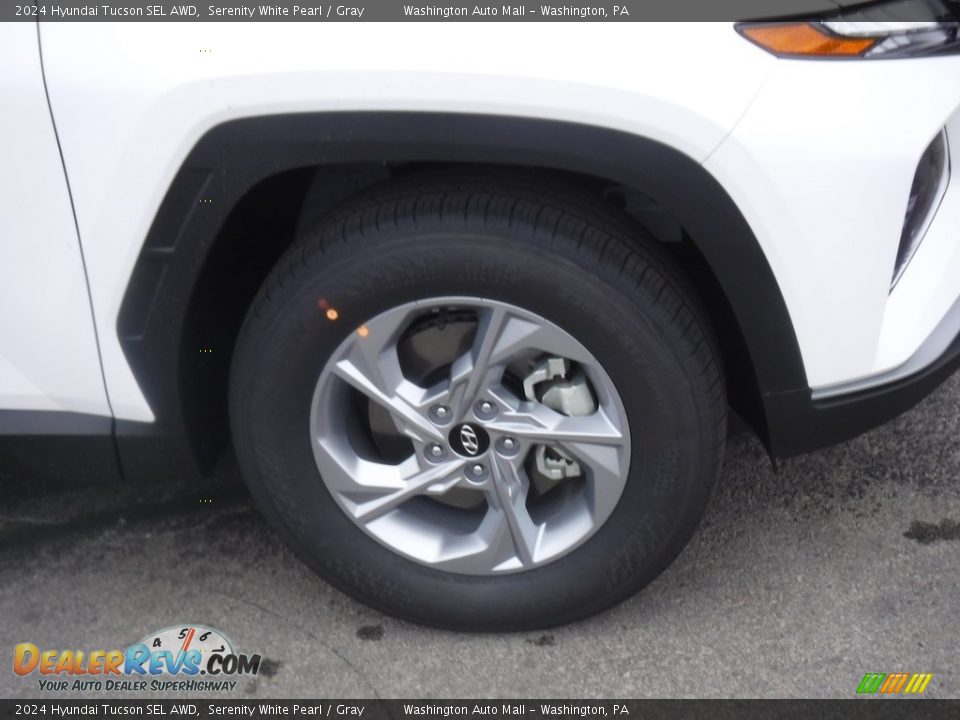2024 Hyundai Tucson SEL AWD Serenity White Pearl / Gray Photo #3