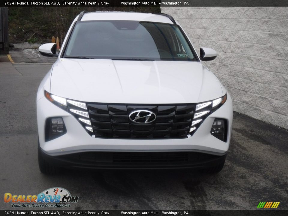 2024 Hyundai Tucson SEL AWD Serenity White Pearl / Gray Photo #4