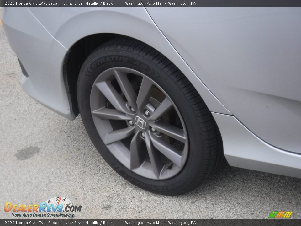 2020 Honda Civic EX-L Sedan Lunar Silver Metallic / Black Photo #11