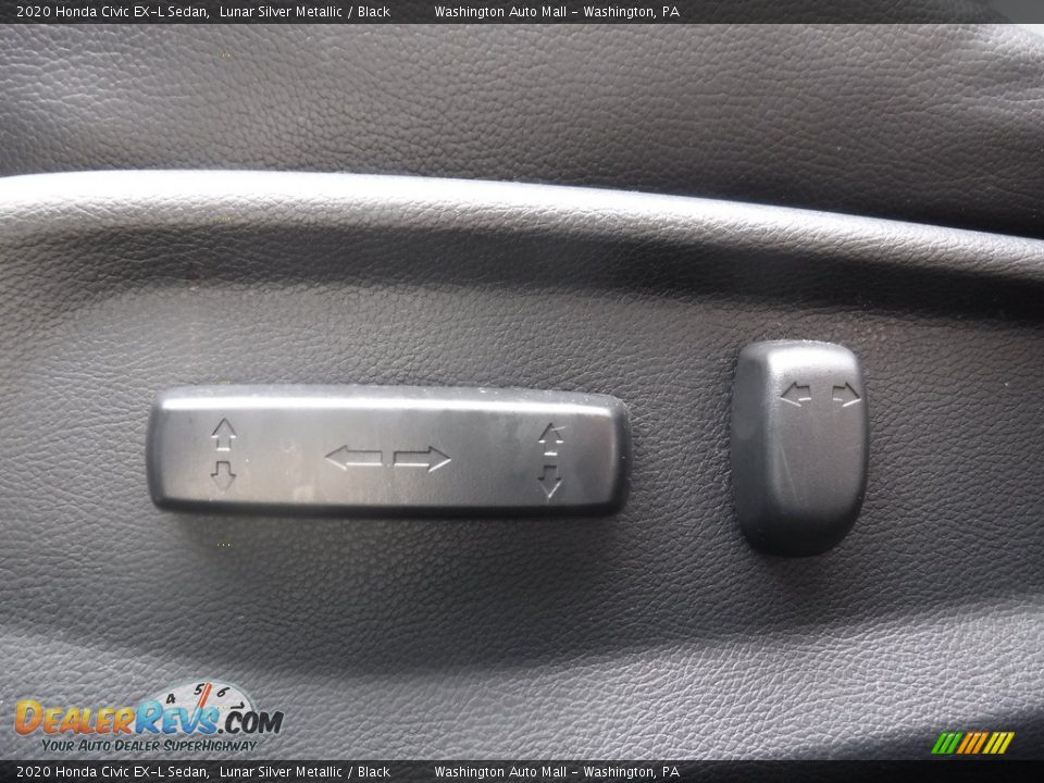 2020 Honda Civic EX-L Sedan Lunar Silver Metallic / Black Photo #21