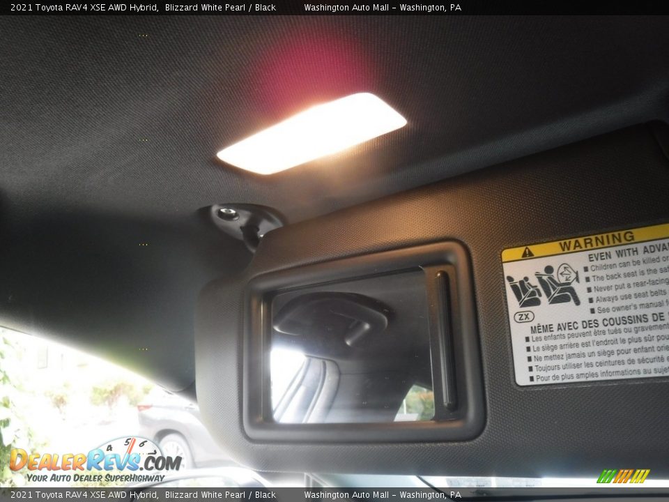 2021 Toyota RAV4 XSE AWD Hybrid Blizzard White Pearl / Black Photo #32