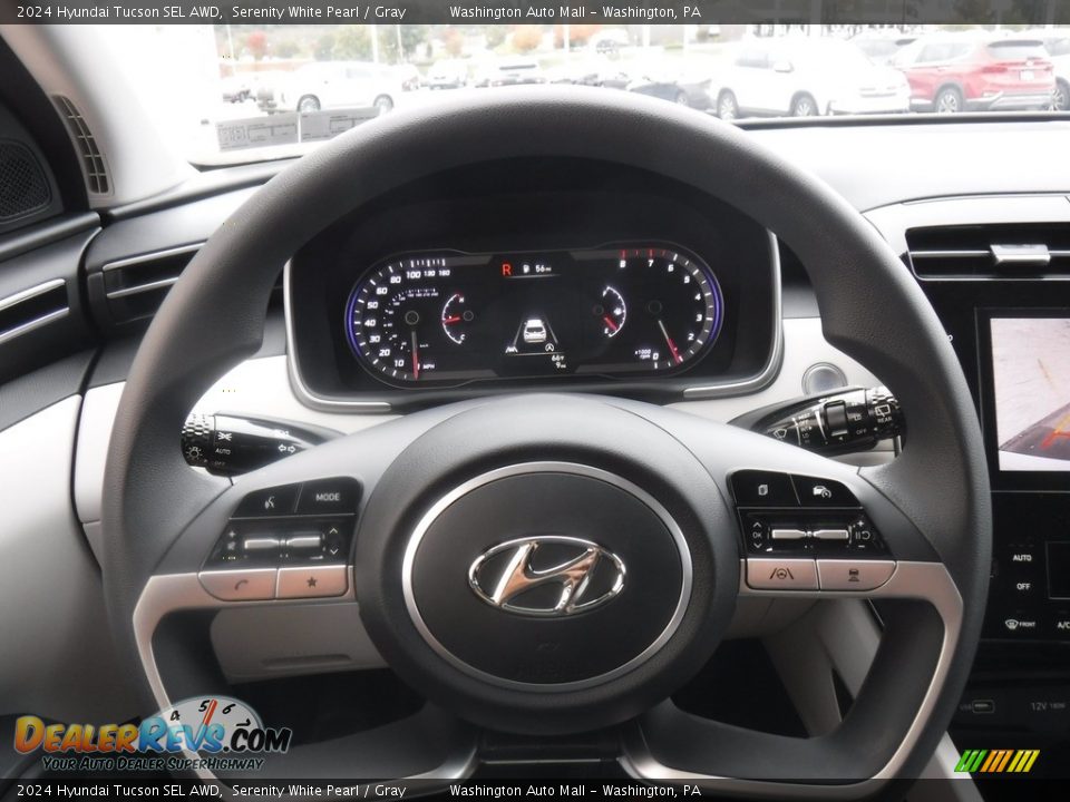 2024 Hyundai Tucson SEL AWD Serenity White Pearl / Gray Photo #24