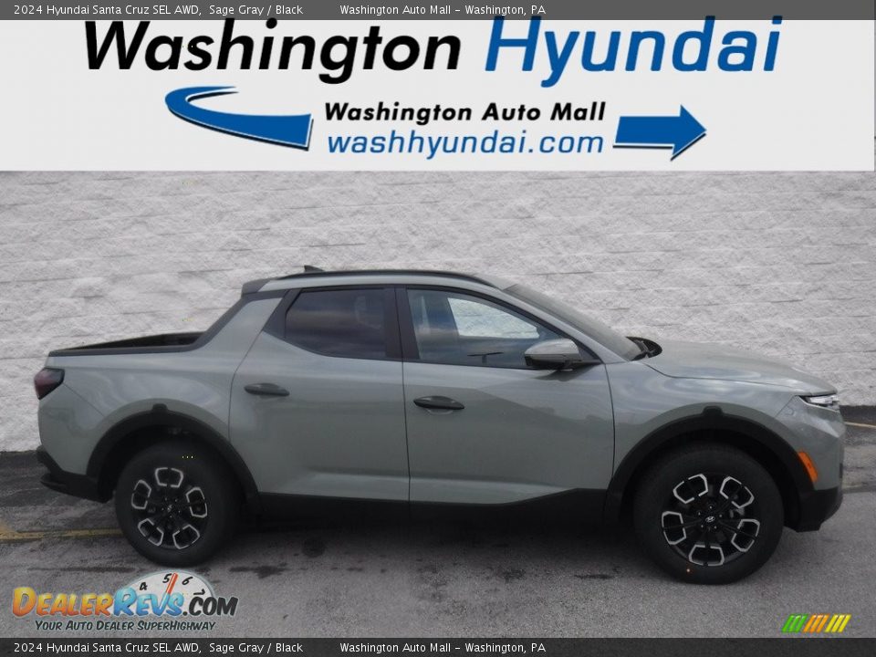 2024 Hyundai Santa Cruz SEL AWD Sage Gray / Black Photo #2