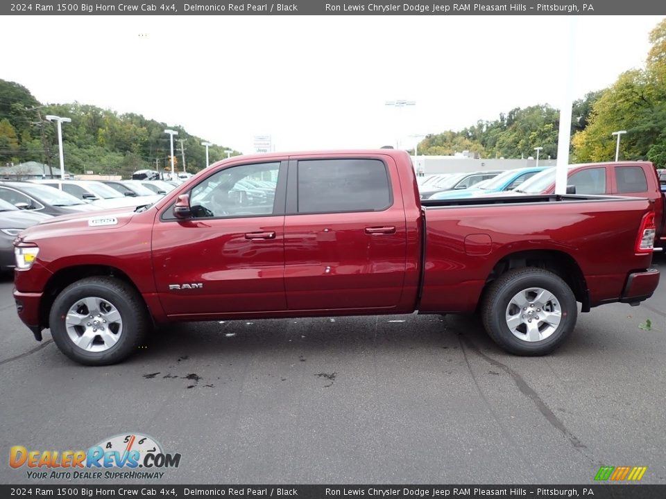 Delmonico Red Pearl 2024 Ram 1500 Big Horn Crew Cab 4x4 Photo #2