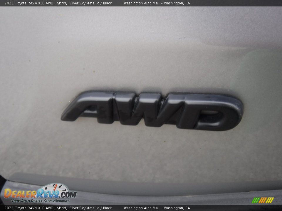 2021 Toyota RAV4 XLE AWD Hybrid Silver Sky Metallic / Black Photo #4