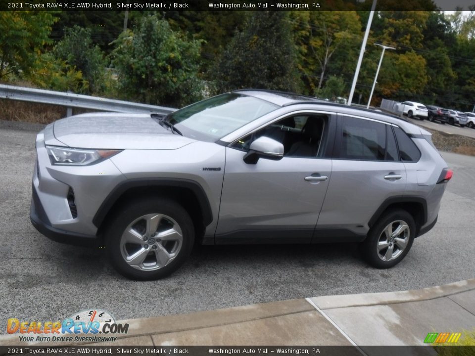 Silver Sky Metallic 2021 Toyota RAV4 XLE AWD Hybrid Photo #7