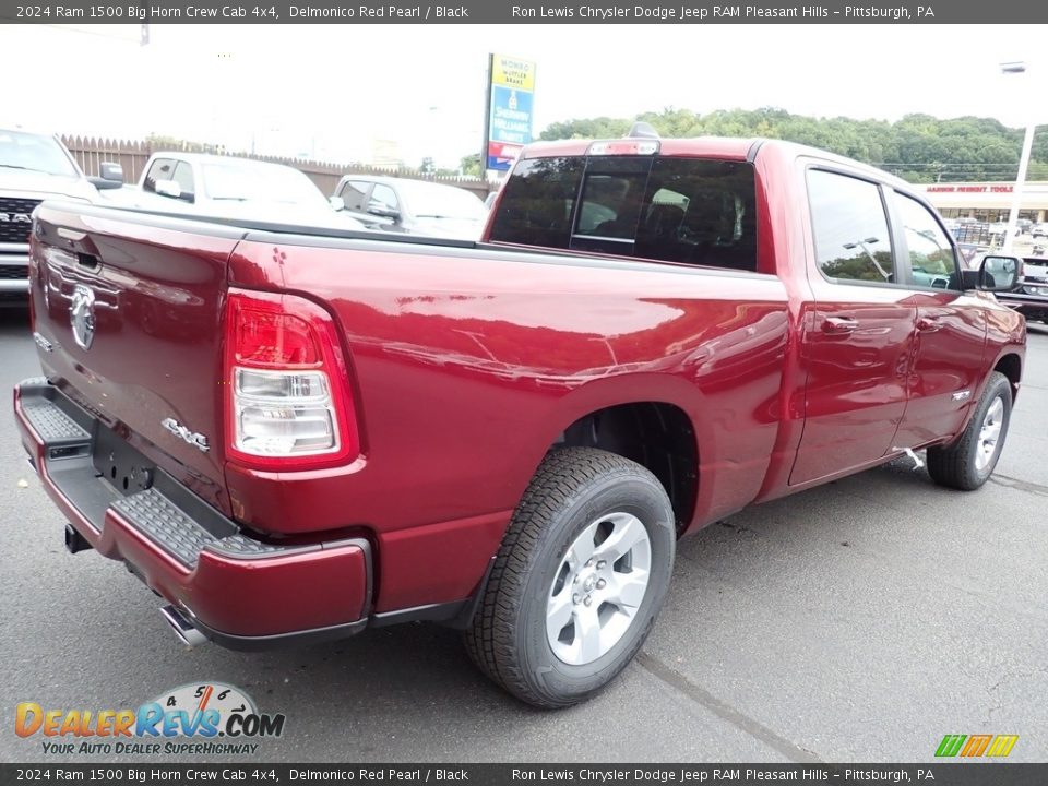 2024 Ram 1500 Big Horn Crew Cab 4x4 Delmonico Red Pearl / Black Photo #7