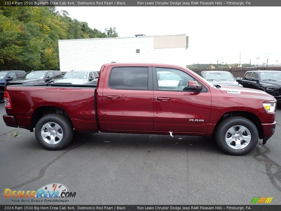 Delmonico Red Pearl 2024 Ram 1500 Big Horn Crew Cab 4x4 Photo #8