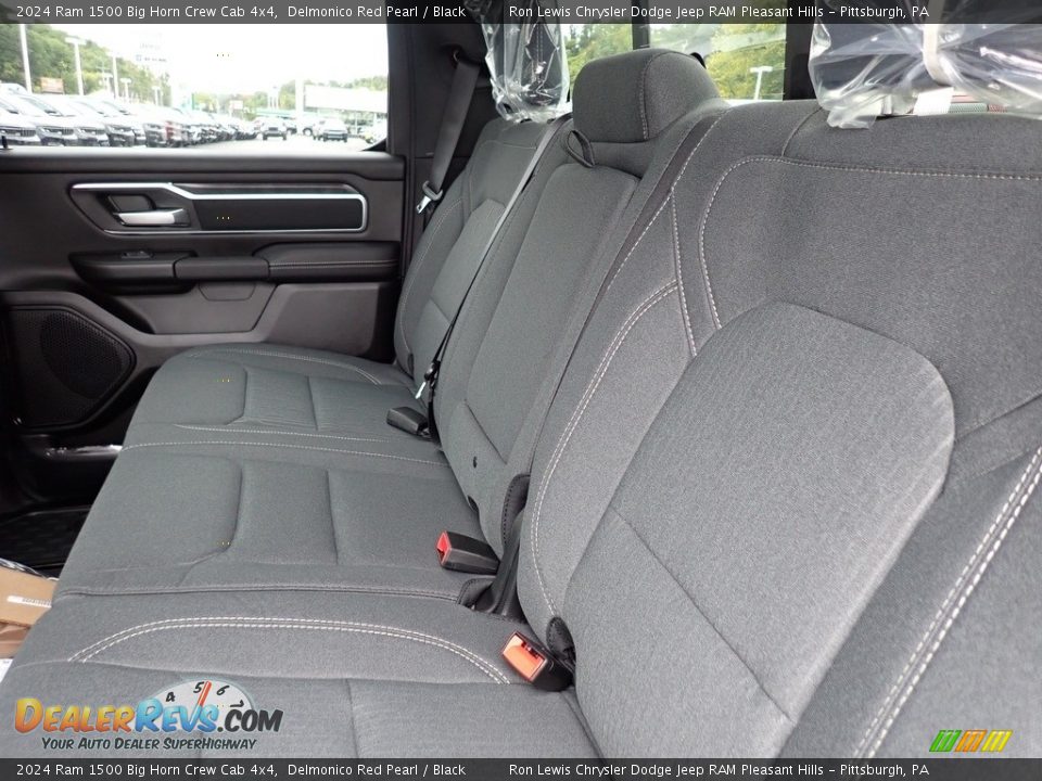 Rear Seat of 2024 Ram 1500 Big Horn Crew Cab 4x4 Photo #13