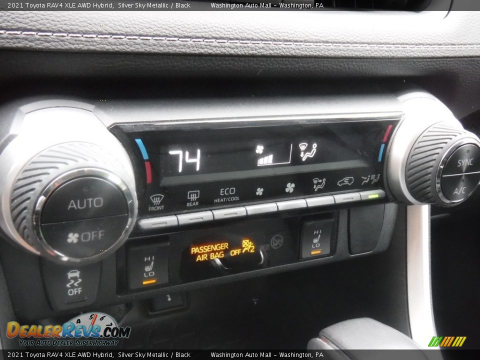 Controls of 2021 Toyota RAV4 XLE AWD Hybrid Photo #19