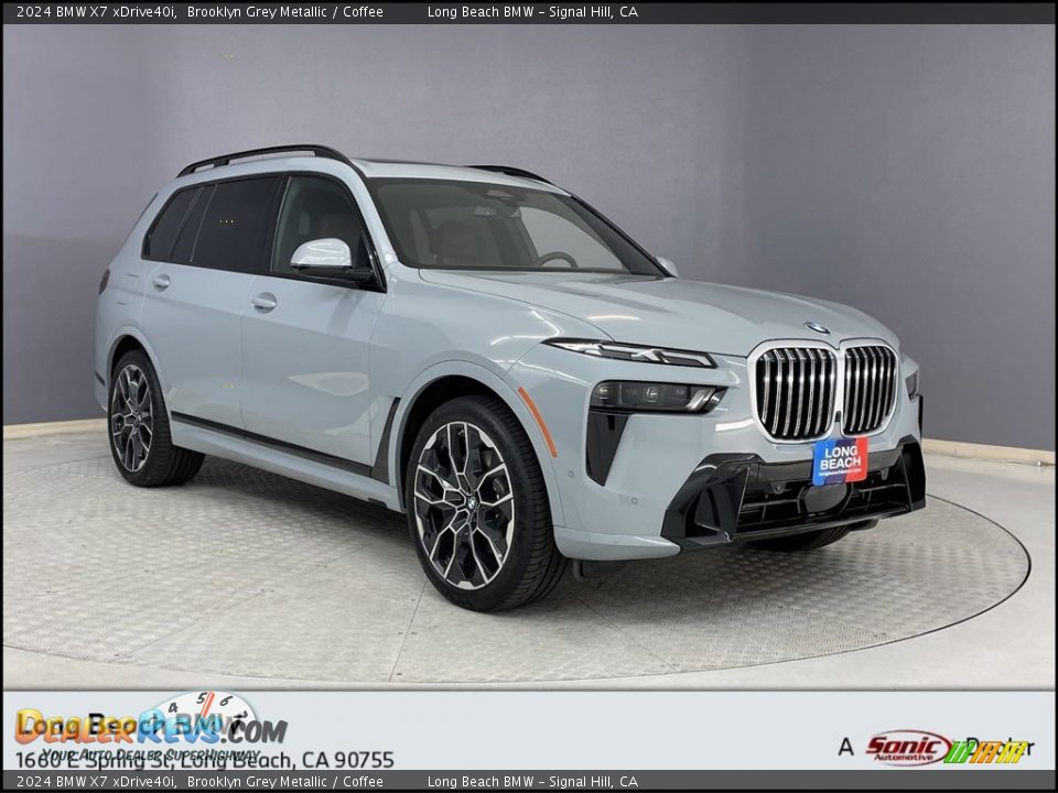 2024 BMW X7 xDrive40i Brooklyn Grey Metallic / Coffee Photo #1