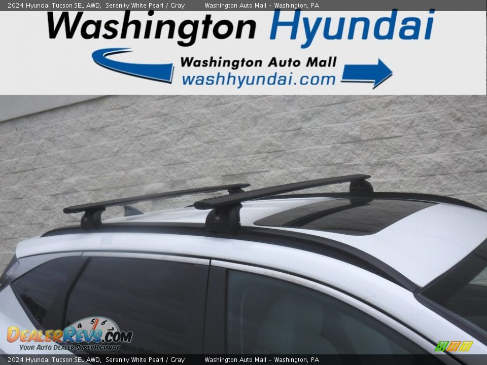 2024 Hyundai Tucson SEL AWD Serenity White Pearl / Gray Photo #3