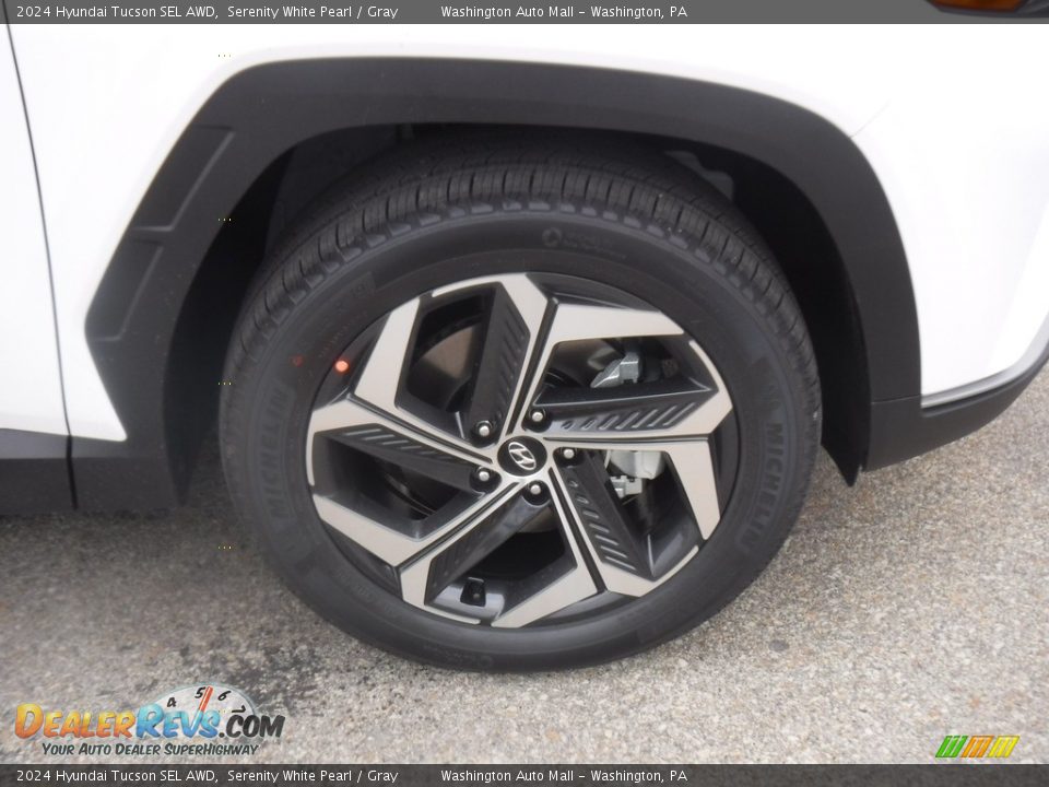 2024 Hyundai Tucson SEL AWD Serenity White Pearl / Gray Photo #4