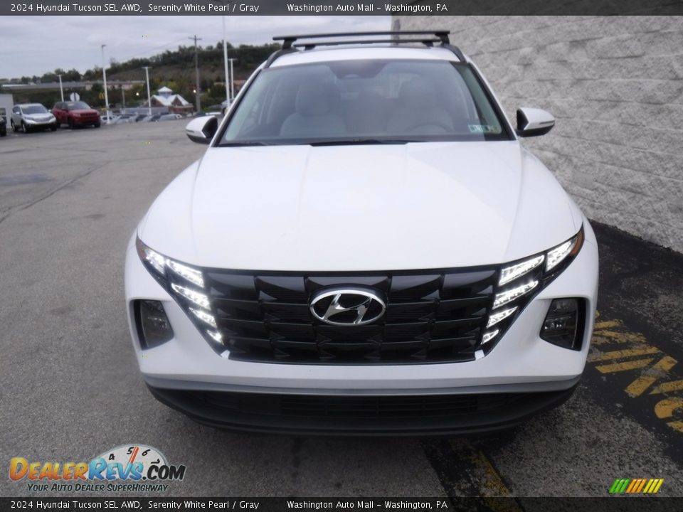2024 Hyundai Tucson SEL AWD Serenity White Pearl / Gray Photo #5