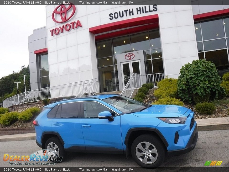 2020 Toyota RAV4 LE AWD Blue Flame / Black Photo #2