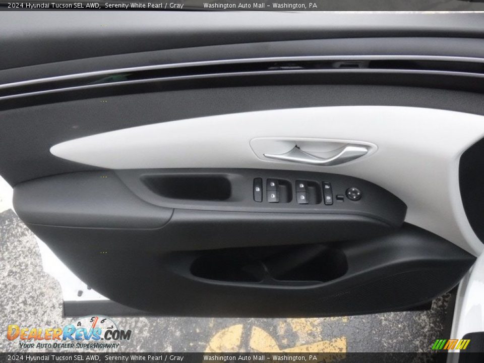 2024 Hyundai Tucson SEL AWD Serenity White Pearl / Gray Photo #10