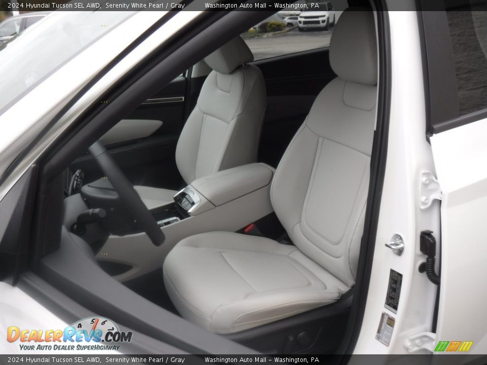 2024 Hyundai Tucson SEL AWD Serenity White Pearl / Gray Photo #12