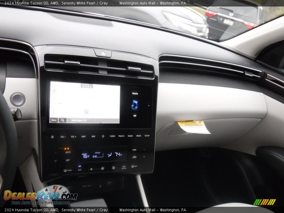 2024 Hyundai Tucson SEL AWD Serenity White Pearl / Gray Photo #17