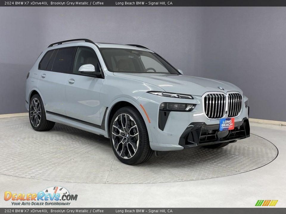 2024 BMW X7 xDrive40i Brooklyn Grey Metallic / Coffee Photo #27