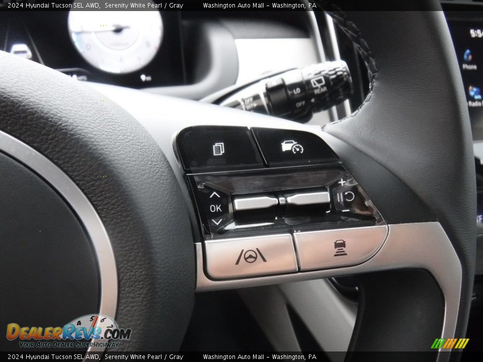 2024 Hyundai Tucson SEL AWD Serenity White Pearl / Gray Photo #24