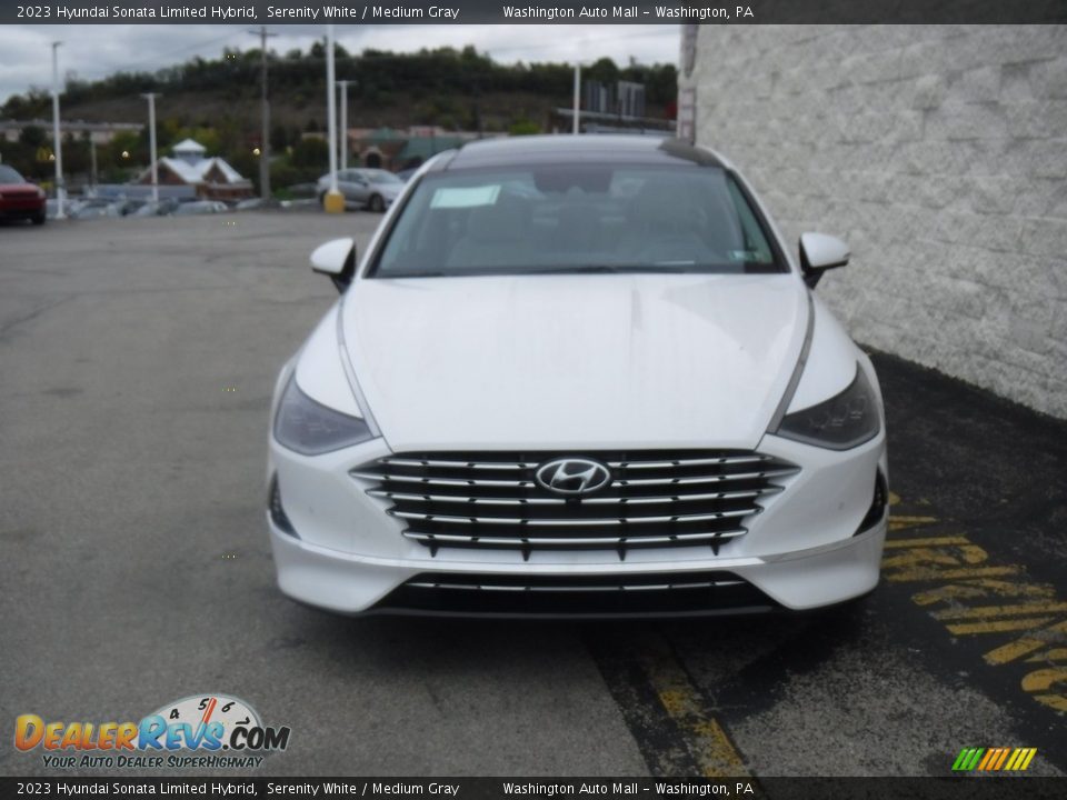 2023 Hyundai Sonata Limited Hybrid Serenity White / Medium Gray Photo #3