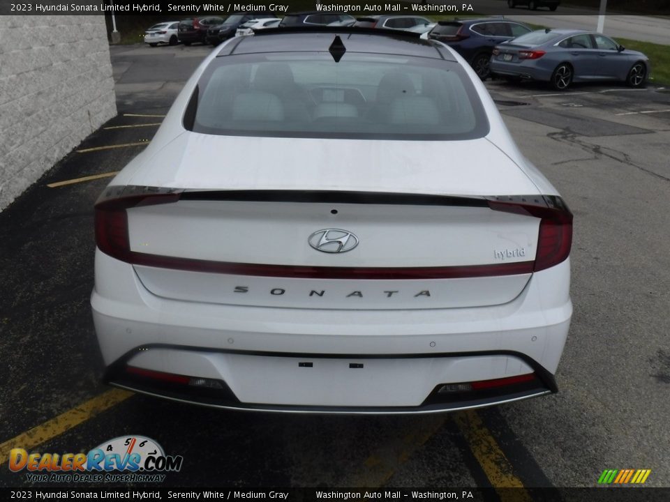 Serenity White 2023 Hyundai Sonata Limited Hybrid Photo #5