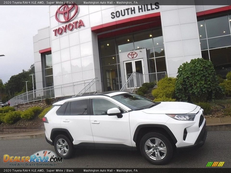 2020 Toyota RAV4 XLE AWD Super White / Black Photo #2