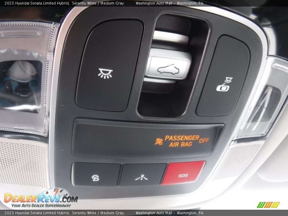 2023 Hyundai Sonata Limited Hybrid Serenity White / Medium Gray Photo #22