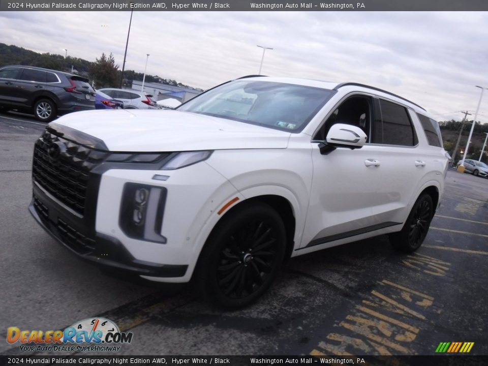 Hyper White 2024 Hyundai Palisade Calligraphy Night Edition AWD Photo #6