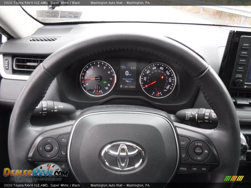 2020 Toyota RAV4 XLE AWD Steering Wheel Photo #28