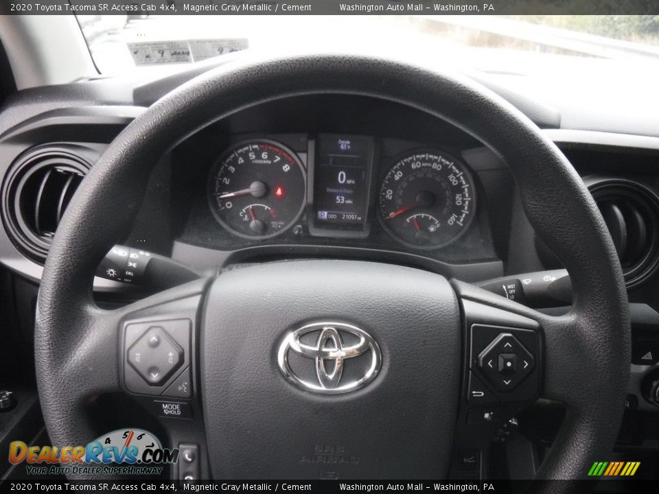 2020 Toyota Tacoma SR Access Cab 4x4 Steering Wheel Photo #25