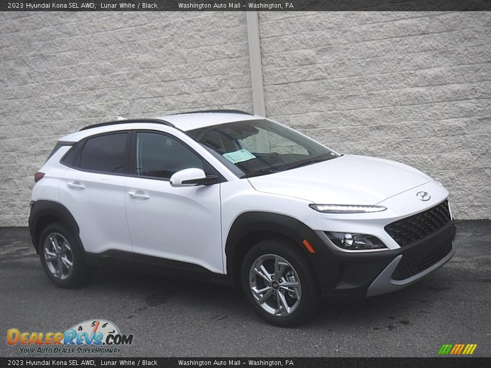 2023 Hyundai Kona SEL AWD Lunar White / Black Photo #1