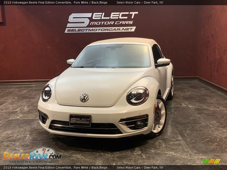 2019 Volkswagen Beetle Final Edition Convertible Pure White / Black/Beige Photo #1