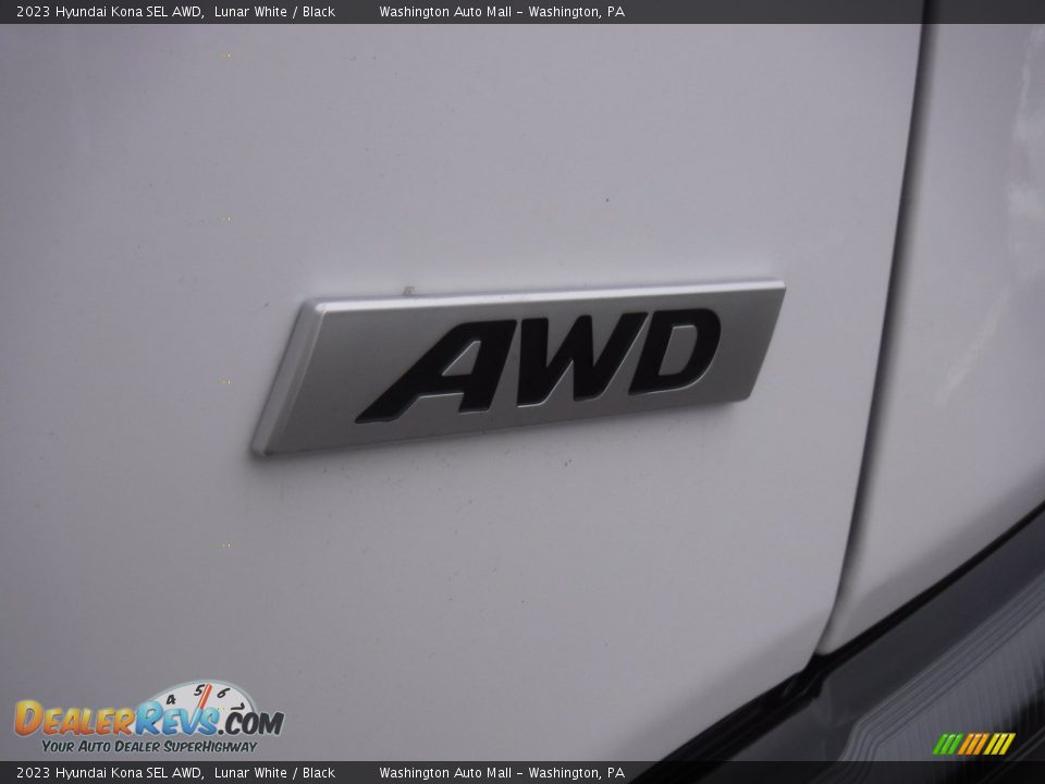 2023 Hyundai Kona SEL AWD Lunar White / Black Photo #7