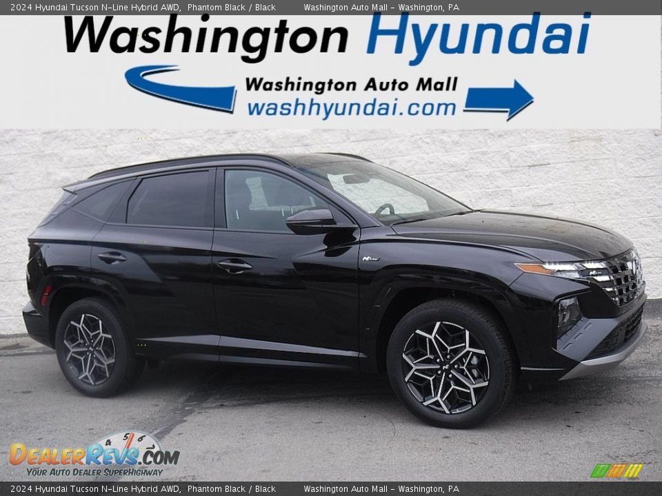 2024 Hyundai Tucson N-Line Hybrid AWD Phantom Black / Black Photo #2