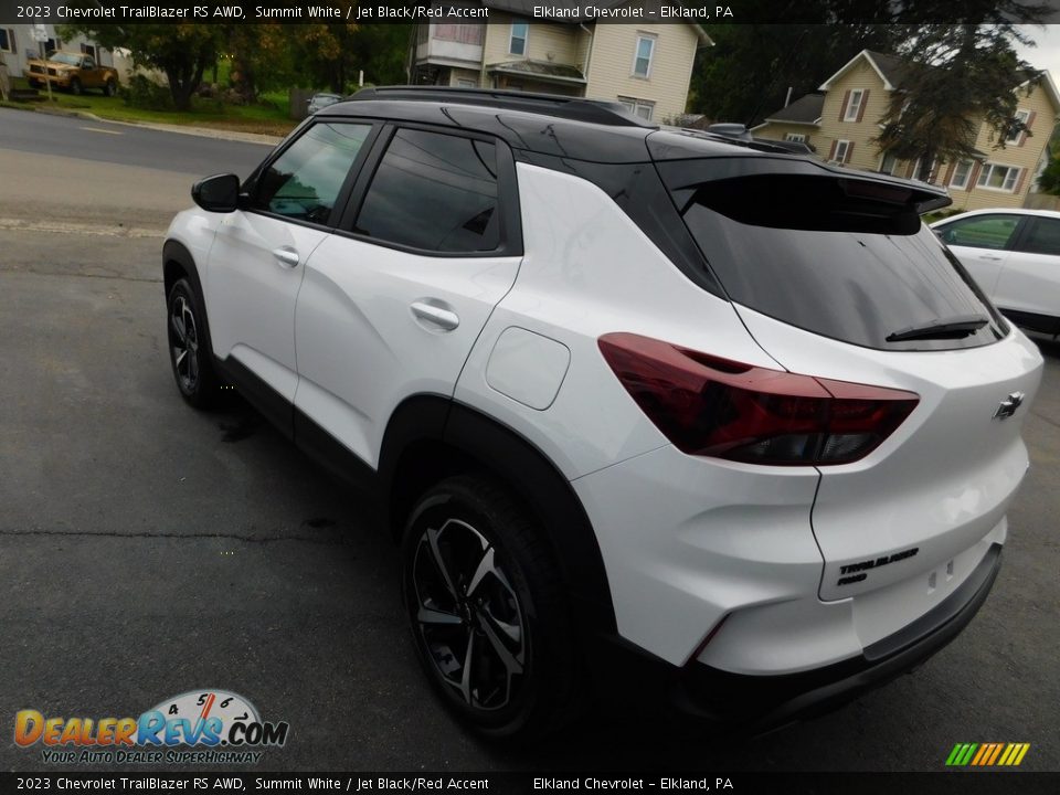 2023 Chevrolet TrailBlazer RS AWD Summit White / Jet Black/Red Accent Photo #10