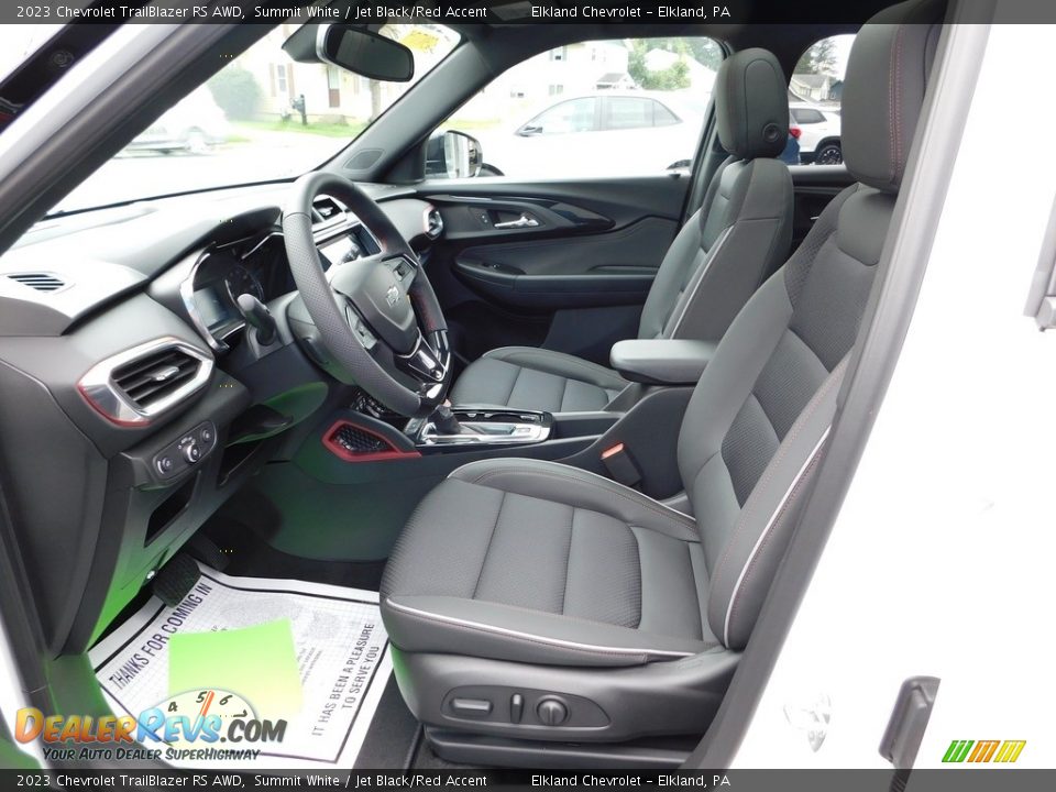 Jet Black/Red Accent Interior - 2023 Chevrolet TrailBlazer RS AWD Photo #19