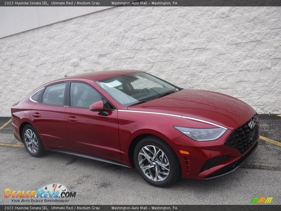 2023 Hyundai Sonata SEL Ultimate Red / Medium Gray Photo #1