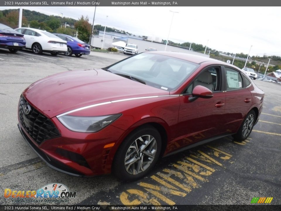 2023 Hyundai Sonata SEL Ultimate Red / Medium Gray Photo #4