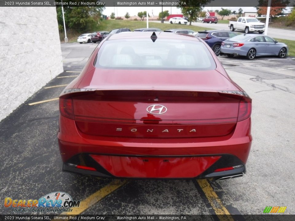 2023 Hyundai Sonata SEL Ultimate Red / Medium Gray Photo #5