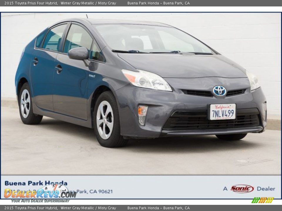 2015 Toyota Prius Four Hybrid Winter Gray Metallic / Misty Gray Photo #1