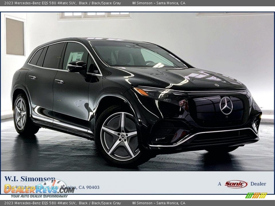 2023 Mercedes-Benz EQS 580 4Matic SUV Black / Black/Space Gray Photo #1