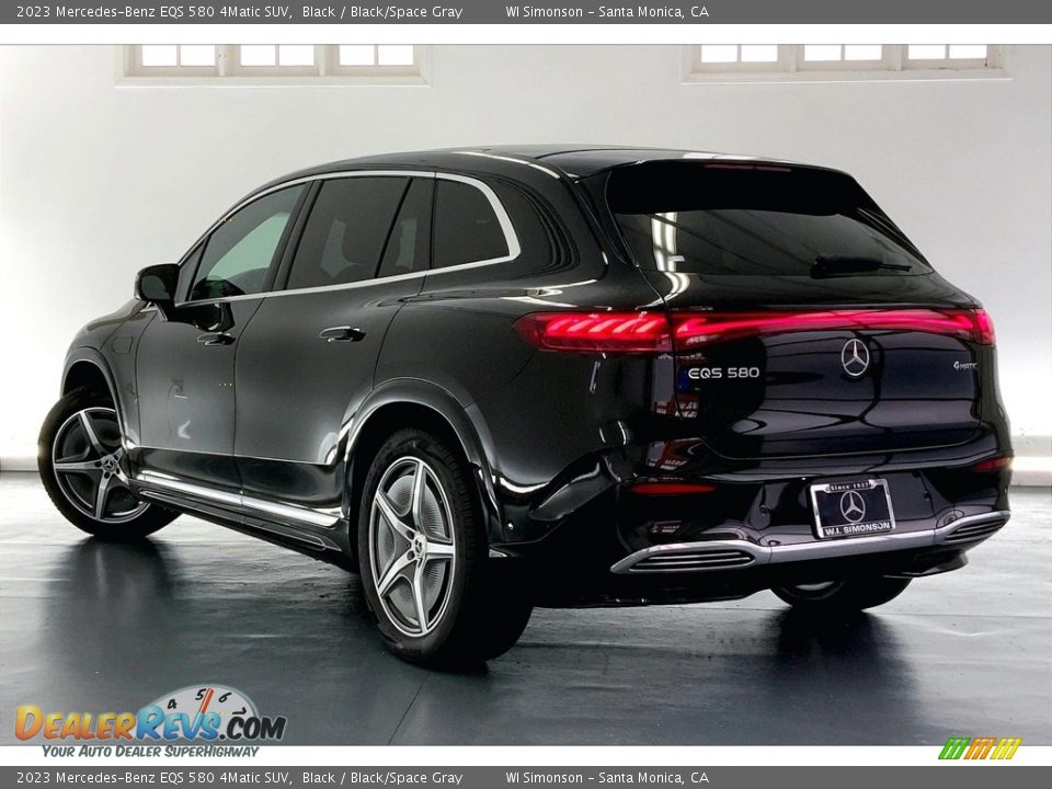 2023 Mercedes-Benz EQS 580 4Matic SUV Black / Black/Space Gray Photo #2