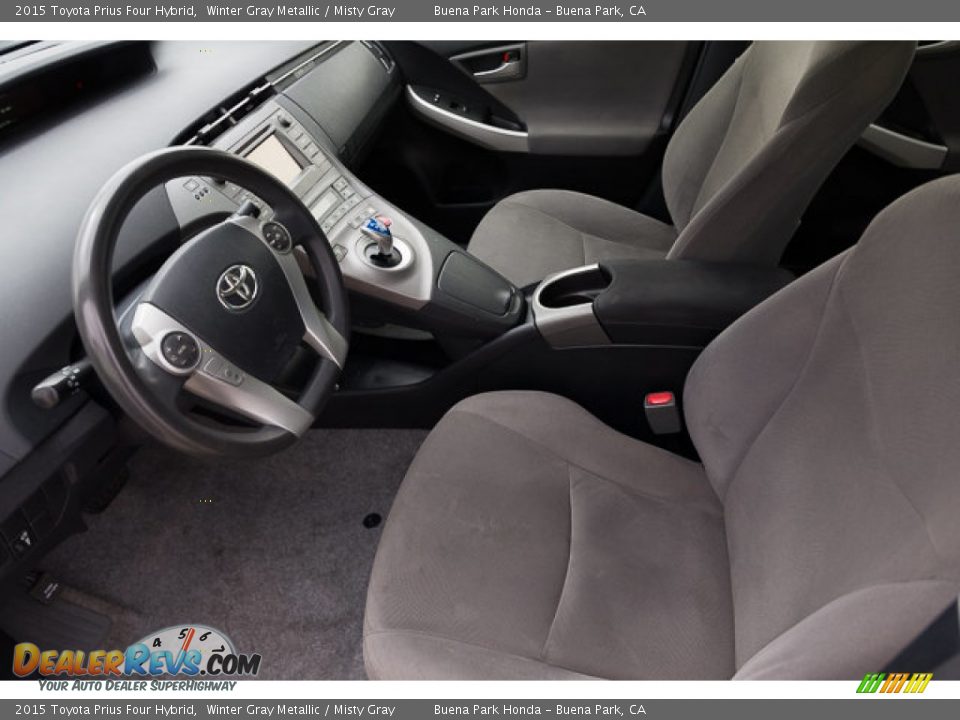 2015 Toyota Prius Four Hybrid Winter Gray Metallic / Misty Gray Photo #3