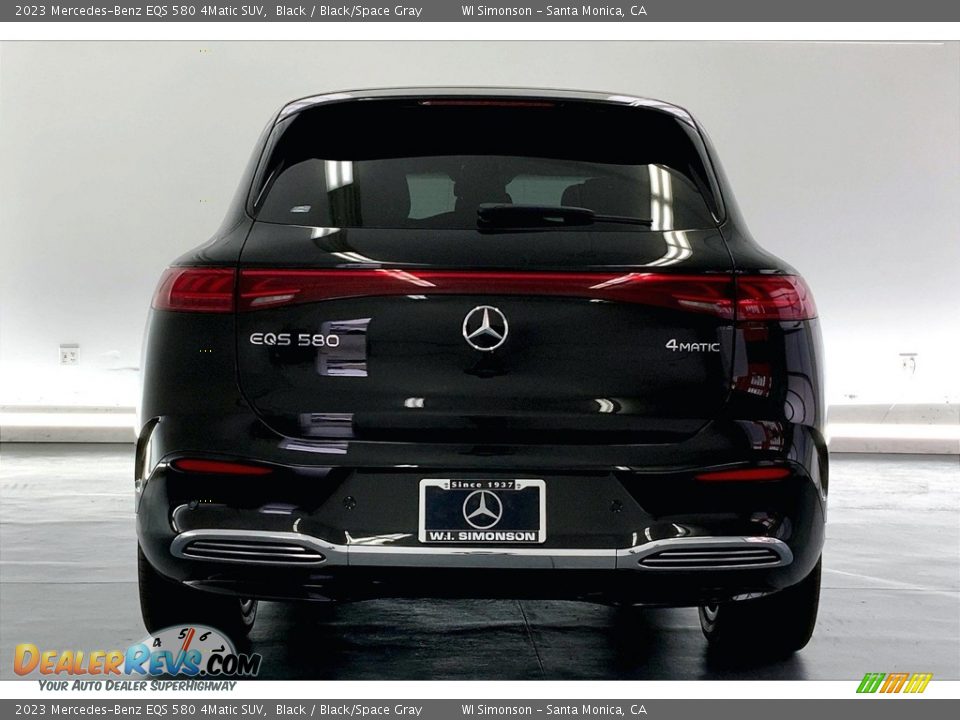 2023 Mercedes-Benz EQS 580 4Matic SUV Black / Black/Space Gray Photo #3