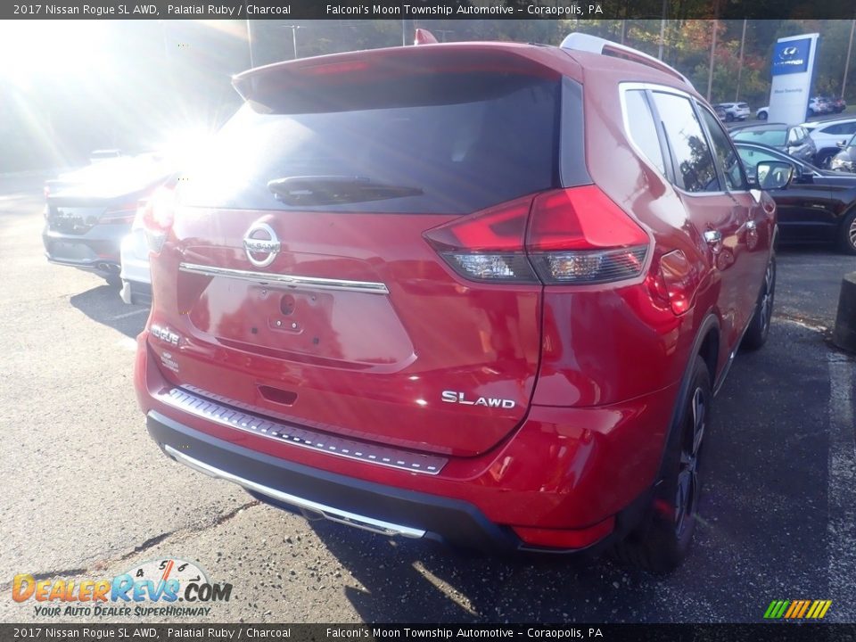 2017 Nissan Rogue SL AWD Palatial Ruby / Charcoal Photo #4