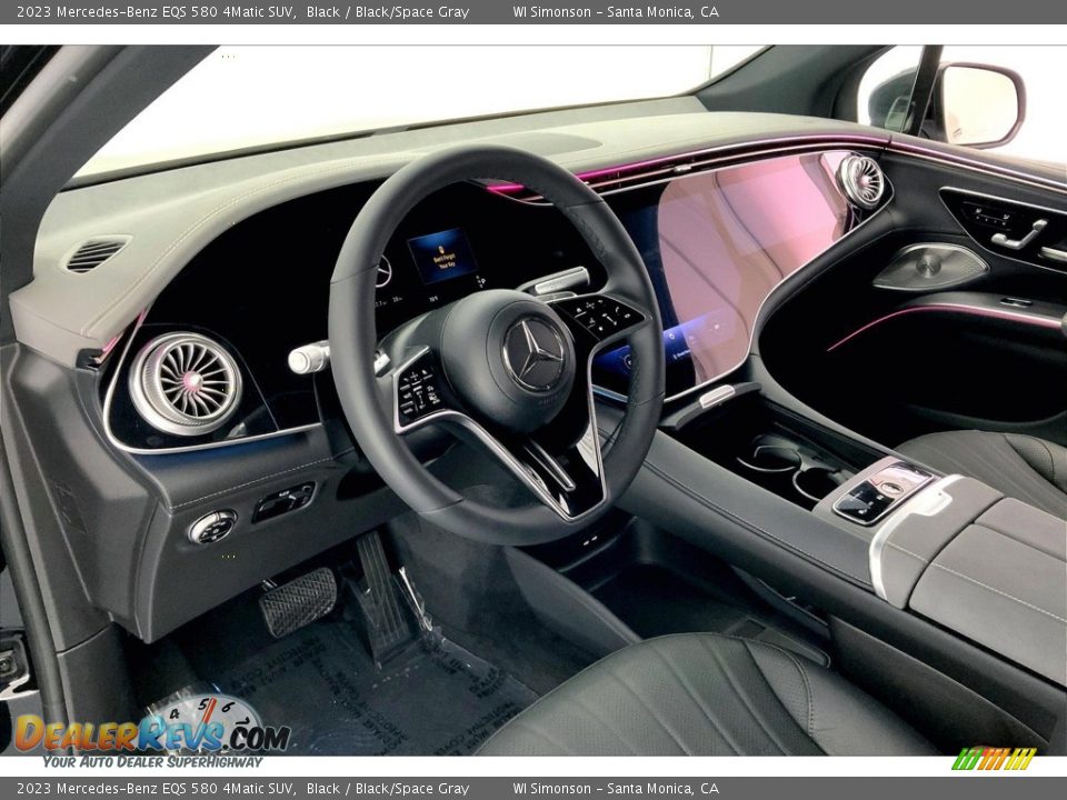 Black/Space Gray Interior - 2023 Mercedes-Benz EQS 580 4Matic SUV Photo #4
